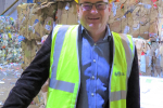Councillor John Taylor at Recycling Centre